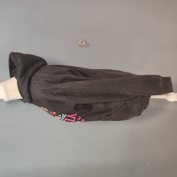 Vintage Y2K Roxy Style California Relax And Enjoy Tropical Floral Grunge Hoodie - Picture 3 of 7